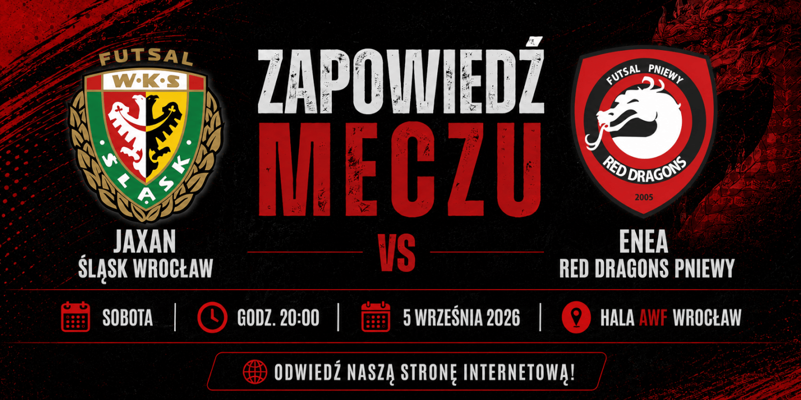 Zapowiedź meczu: Jaxan Śląsk – ENEA Red Dragons