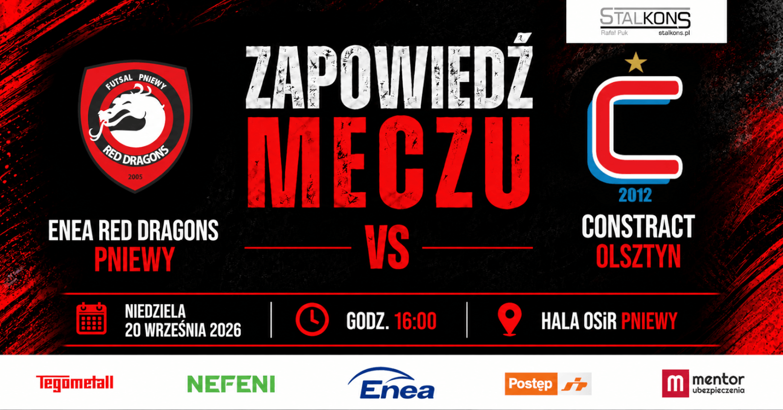 Zapowiedź meczu: ENEA Red Dragons – Constract